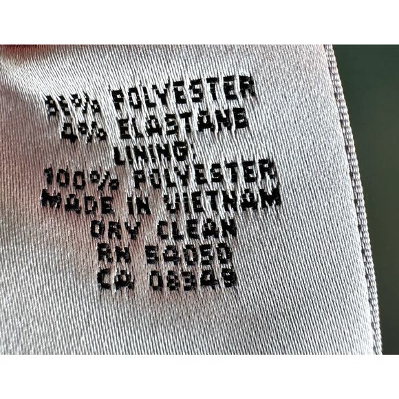 Kasper 4P Red Sheath Dress w/ Faux Peplum Detail Career Office Professional Work - Picture 6 of 6